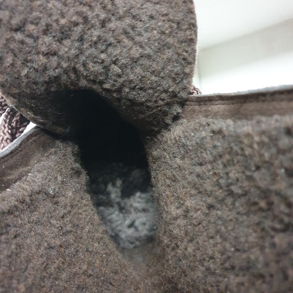 Lamo Wm Harper Premium Choc Brown Suede & Sheepskin Lined Tall Winter Boots 6-7 - Picture 4 of 16